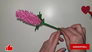 Kwiat z pianki brokatowej - 4