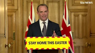 Live: Dominic Raab leads the UK Government's daily coronavirus briefing - April 8 | ITV News