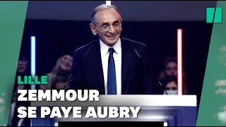 Éric Zemmour fait siffler Martine Aubry qu'il appelle "méremptoire"