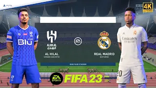 FIFA 23 PS5 - Real Madrid vs El hilal -Final Word Cup Club | PS5™ [4K ] Next Gen