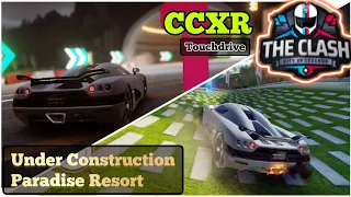 Asphalt 9 Club Clash | Under Construction | Paradise Resort | Koenigsegg CCXR Touchdrive Runs