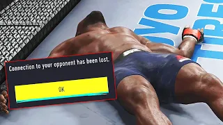 REQUIS PUNCHES HIS OPPONENT'S INTERNET OUT OF THEIR CONSOLE (UFC 4 ONLINE)