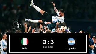 Argentina vs Italy 3-0 #finalissima Goals #Highlightcut