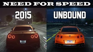 Need For Speed 2015 vs Need For Speed Unbound - Nissan GTR Premium 2017