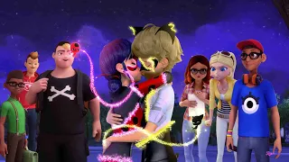 Tous les baisers de Marinette et Adrien jusqu'à la Saison 6 dans Miraculous Ladybug !