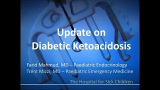 Management of a Paediatric Patient with Diabetic Ketoacidosis