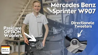 Plug & Play Speaker Upgrade Mercedes Benz Sprinter W907 / W910 OPTION MB-W907SET met Dempingspakket