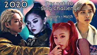 2020 Kpop Try not to Sing Challenge #1: January to March