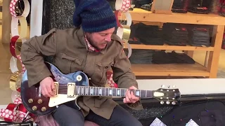 Zeph Brown - Busking in Lincoln Christmas 2017