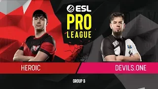 CS:GO - Heroic vs. devils.one [Train] Map 1 - Group B - ESL Pro League Season 9 Europe