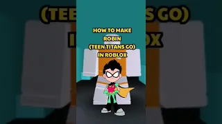 How to make ROBIN (TEEN TITANS GO) in ROBLOX #roblox #robloxavatar #teentitansgo #robin #shorts