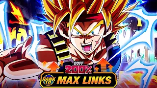 VERY SOLID! LEVEL 10 LINKS 100% RAINBOW STAR EZA STR SSJ2 BARDOCK! (DBZ: Dokkan Battle)