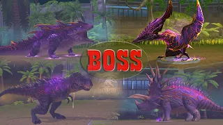 ALL MAXED, ALL BOSS, SALAMANDER 16 VS VALKYRIE 77 VS JUGGERNAUT 32 VS OMEGA 09 | JURASSIC WORLD THE