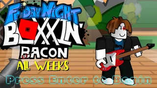 Friday Night Bloxxin' (FT. BACON UPDATE!) ALL WEEKS - Friday Night Funkin' Mod