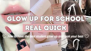 How to Glow Up Before School 🌸🍓🌷☁️ Tips on Looking Pretty Effortlessly💕✨