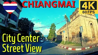 Chiang Mai City View  - Thailand  Tour - December 2022 [ Thailand 4K ]