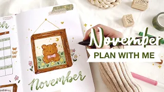 🌿 plan with me // november 2022 bullet journal setup ft. notebook therapy