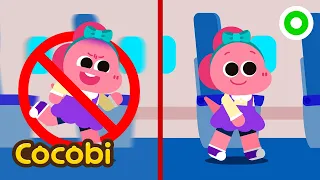 Airplane Safety | Safety Tips Songs for Kids | Cocobi