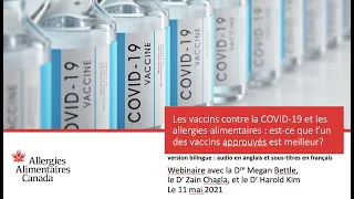 Les vaccins contre la COVID-19 et les allergies alimentaires : est-ce un des vaccins meilleur?