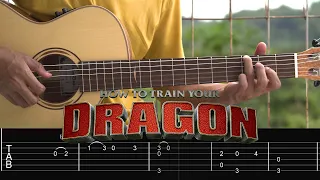 How to Train Your Dragon - Romantic Flight (Fingerstyle Guitar Tab)