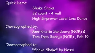 Shake Shake - Line Dance Demo