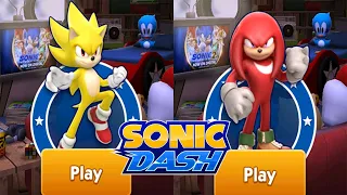 Sonic Dash x Sonic the Hedgehog 2 - MOVIE SUPER SONIC VS MOVIE KNUCKLES