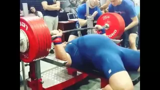 335kg/737lbs WR RAW Bench Press Kirill Sarychev