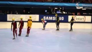 Viktor Ahn Hyunsoo Warmup2  2014 ISU Short Track Speed Skating World Cup