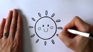 How To Draw A Cartoon Sun | Quick and Easy Bullet Journal Doodle Ideas | bujoTIGER (ZOOSHii)
