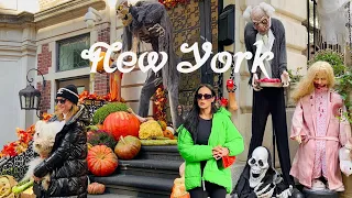 [4K]🇺🇸NYC Walk🗽Autumn in Upper East Side🎃👻 Halloween Vibes in Manhattan | Oct 2023