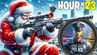 24 Hours as Santa Hitman in GTA 5 RP..