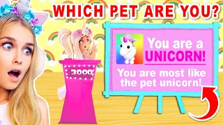 What PET Are You QUIZ In Adopt Me! (Roblox)