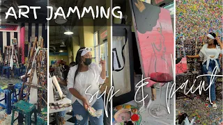 #VLOG Hosted a sip & paint event at the Art jamming | Melrose Arch