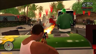 GTA San Andreas - War with Police and Ballas