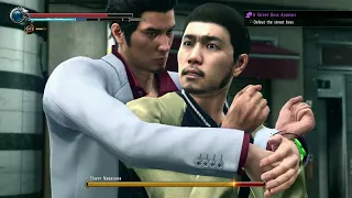 John Yakuza hugs man from behind