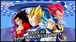 Conheça Todas as Transformações do Vegeta