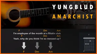YUNGBLUD - Anarchist | разбор на гитаре | аккорды и бой