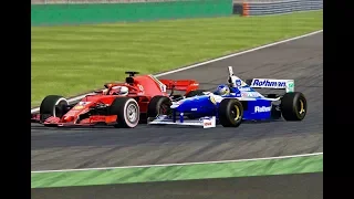 Ferrari F1 2018 vs Williams F1 1997 - Monza