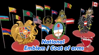 National Emblem or Coat of arms  of all Countries