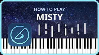 Misty (easy jazz piano tutorial)