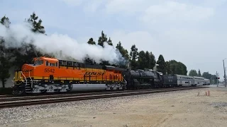 5/5/17 ATSF 3751 to Fullerton Railroad Days through Norwalk, CA *SPECIAL