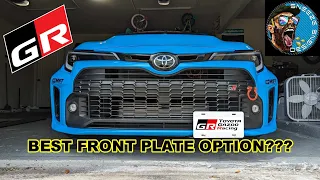 No Drill Front License Plate Bracket | GR Corolla