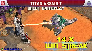 Transformers: Earth Wars - TITAN ASSAULT WIN STREAK (UNCUT GAMEPLAY)