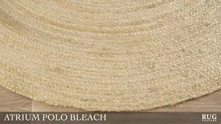 ATRIUM POLO ROUND JUTE RUG NATURAL BLEACH