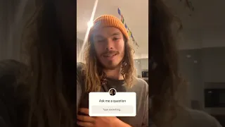 Sam Corlett answer questions via Instagram Storys