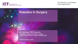 Robotics in Surgery 12 Nov 20