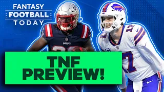 Week 13 TNF Bills at Patriots: Fantasy Preview, Starts/Sits, DFS | 2022 Fantasy Football Advice