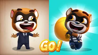 Talking Tom Gold Run Agent Raccoon Run Catch Robber