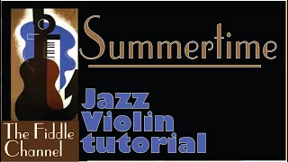 Summertime jazz violin tutorial