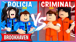 MADRE POLICIA VS MADRE CRIMINAL en BROOKHAVEN - Roblox YoSoyLoki